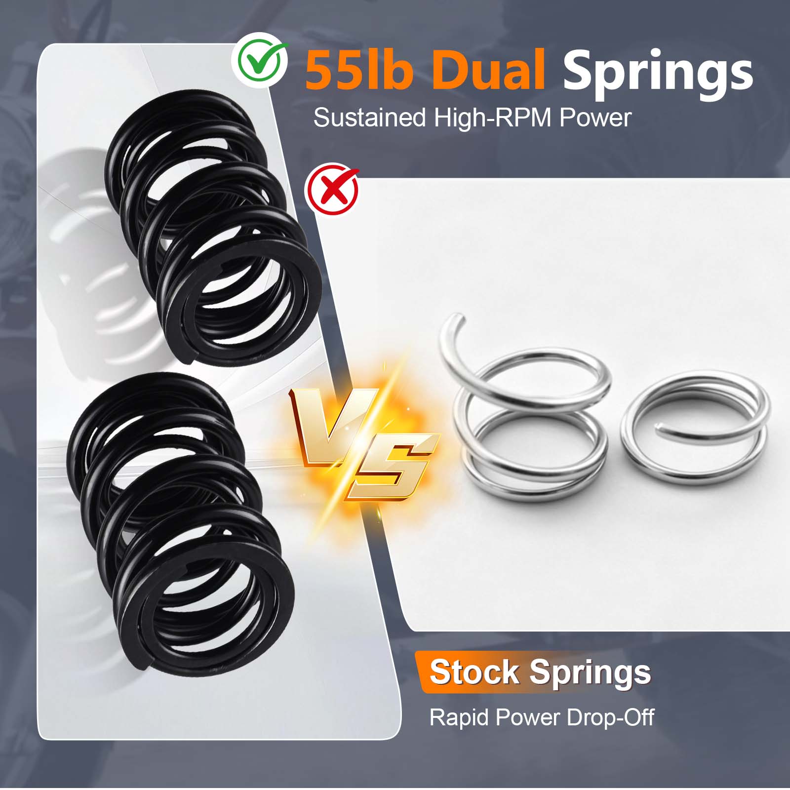 55lb Dual Valve Spring 196cc-225cc