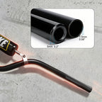 7/8" 22mm Dirt Pit Bike Handlebars with Crossbar & Foam Pad Black