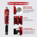 12" Adjustable Shock 10mm ID /12mm ID for Go Kart Minibike