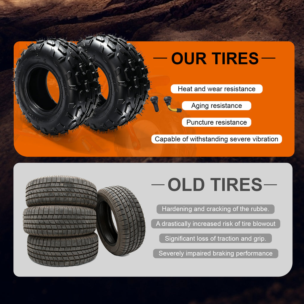 145/70-6 Tires Tubeless for Coleman CT100U