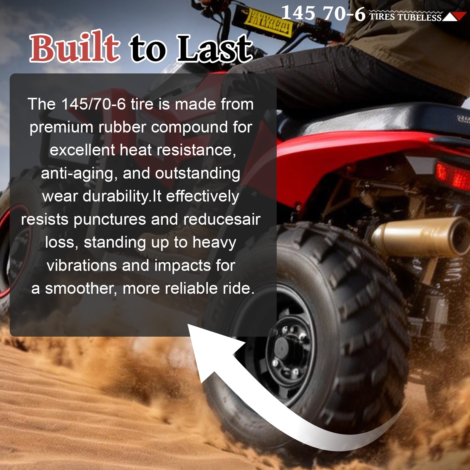 145/70-6 Tires Tubeless