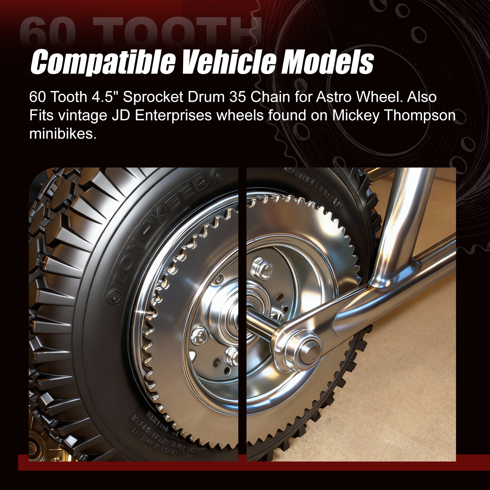 35 Chain Sprocket 4.5" Drum with Brake Band