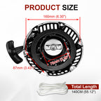 Upgrade Pull Start Recoil Starter for Predator 212cc Silver