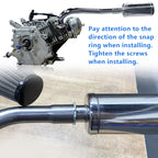 Exhaust Header Pipe With Muffler for Predator 196cc 212cc GX160 GX200 Go Kart，for Manco Yerf Dog Go Kart
