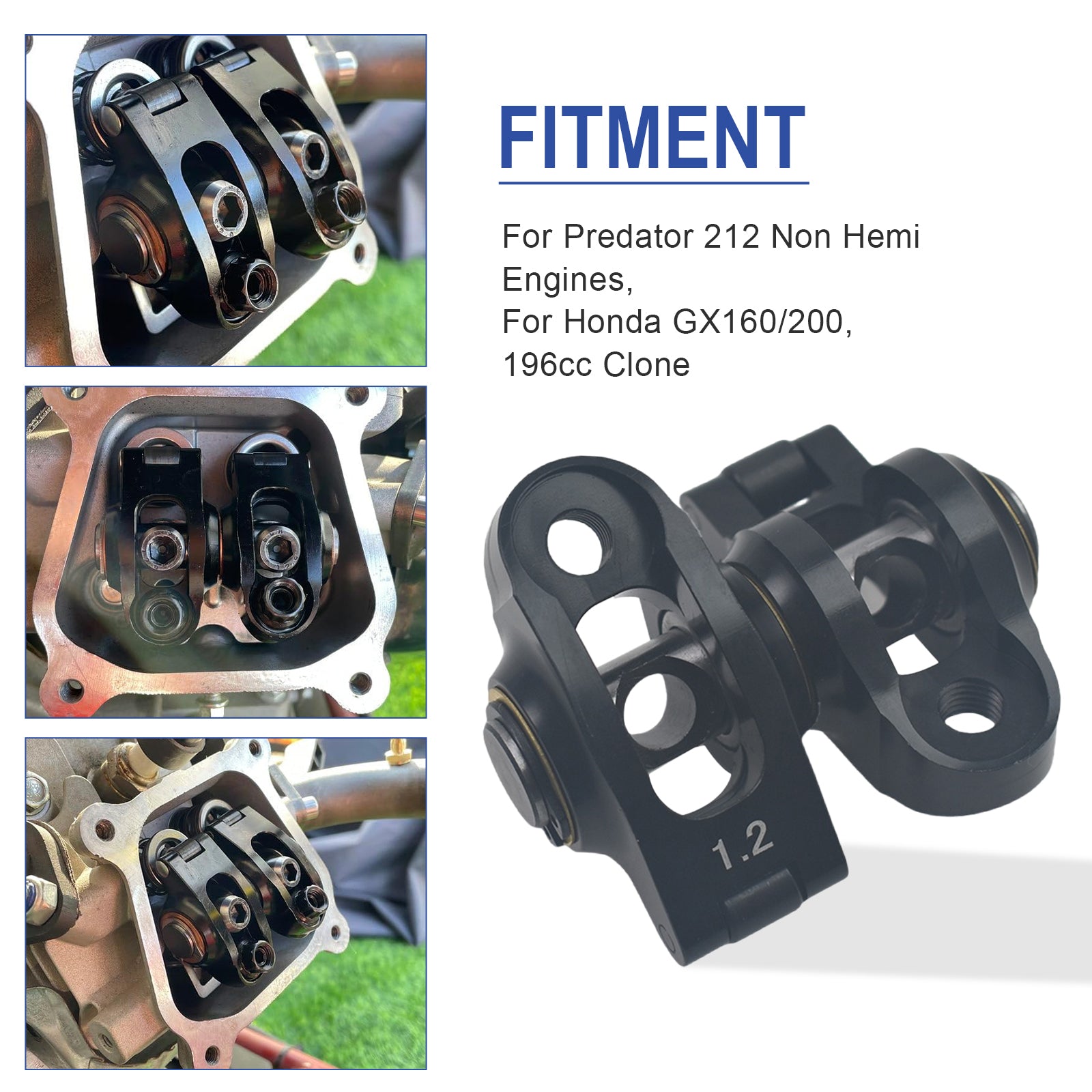 Ultra-Light 1.3 Ratio /1.2 Ratio Roller Rockers  Predator 212 224 Non-Hemi