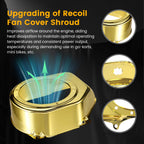 Recoil Fan Cover For Predator 212cc For Honda GX160 GX200 For Coleman CT200U BT200X For Tillotson Hisun Clone 196cc Engine For KT196 Go Kart Mini Bike Gold