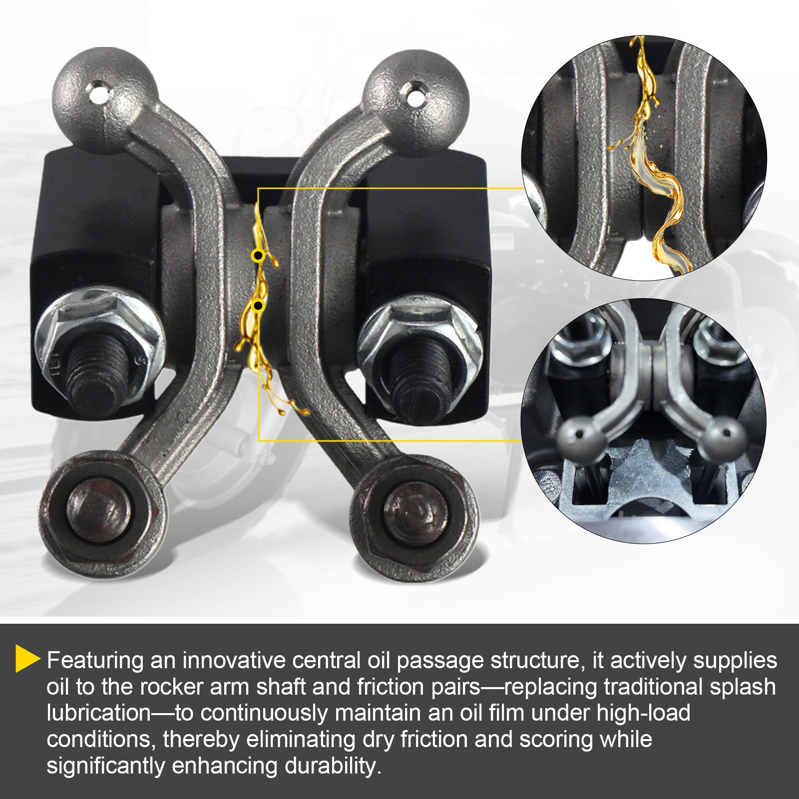 1.3 Ratio Rocker Arms w/Stainless Steel Valves 26lb Springs fit for Predator 212cc New Non-Hemi Engine