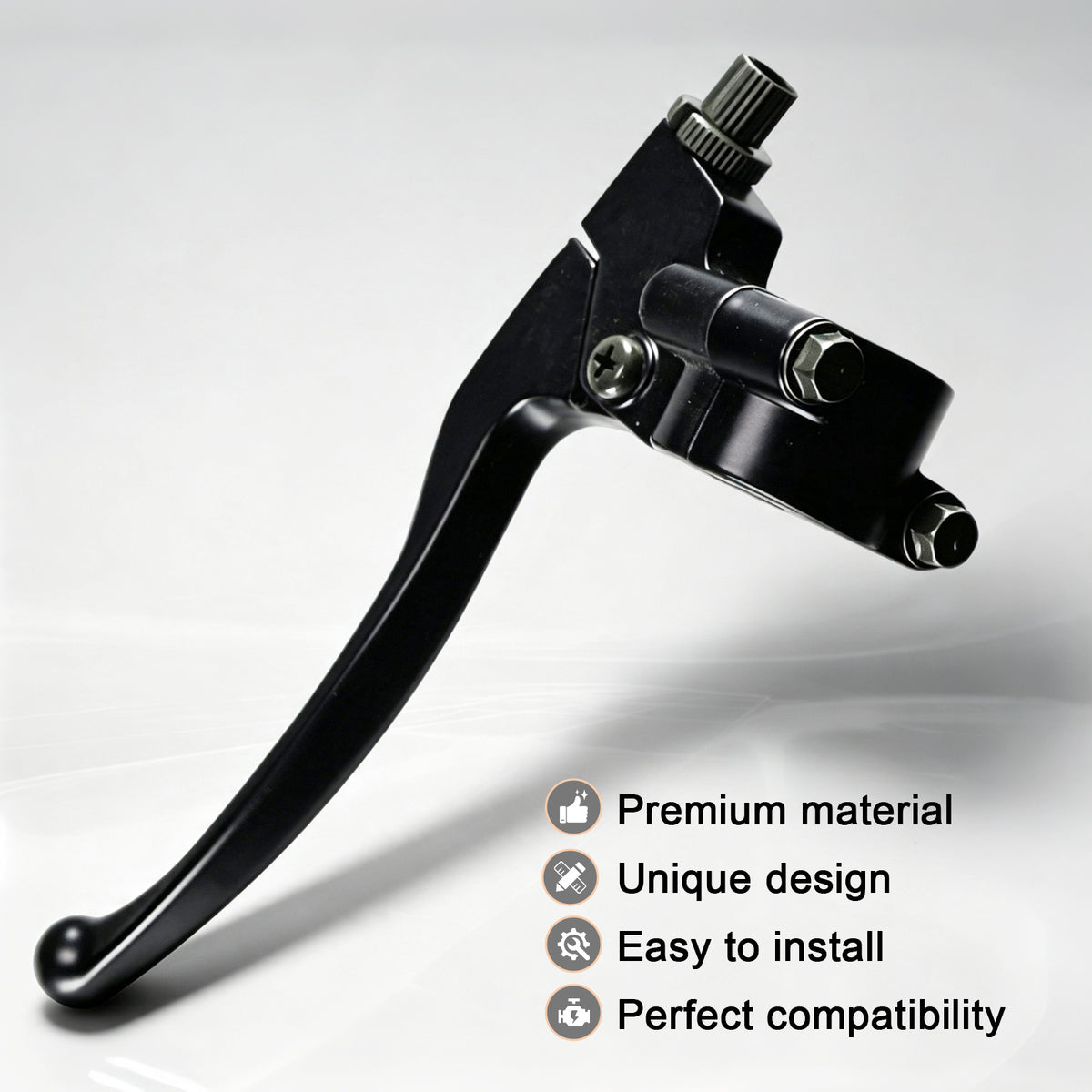 22mm 7/8" Left Brake Handle Clutch Lever Perch for Minibike Pit Dirt Bike