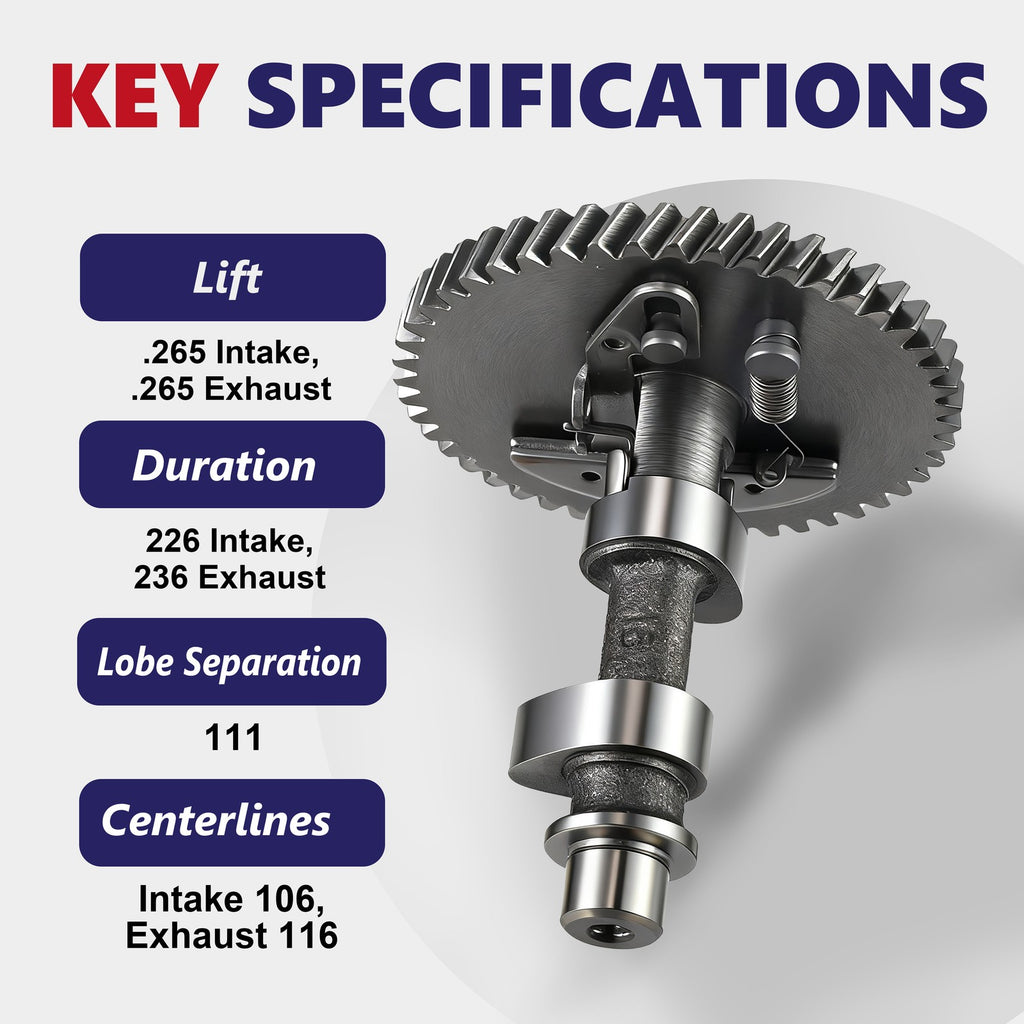 HOT265 Camshaft For 212cc Non-Hemi Predator to Improve Engine's Power Torque