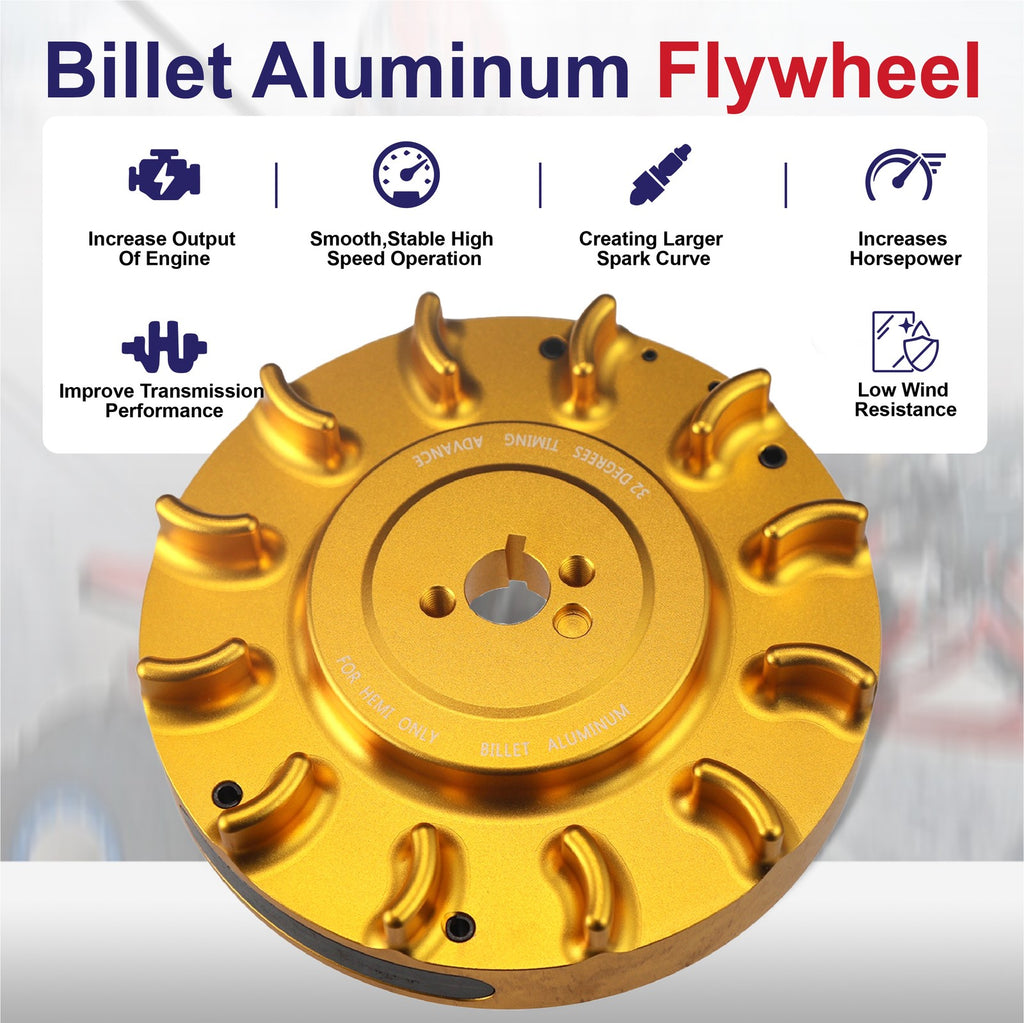 Gold Speedway Billet Flywheel Aluminum For Predator 212cc Hemi Go Kart Bike
