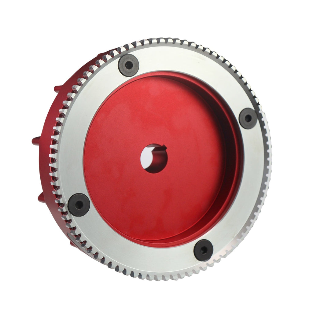 Red Electric Start Billet Flywheel For Honda GX160/GX200 196cc Clone Tillotson
