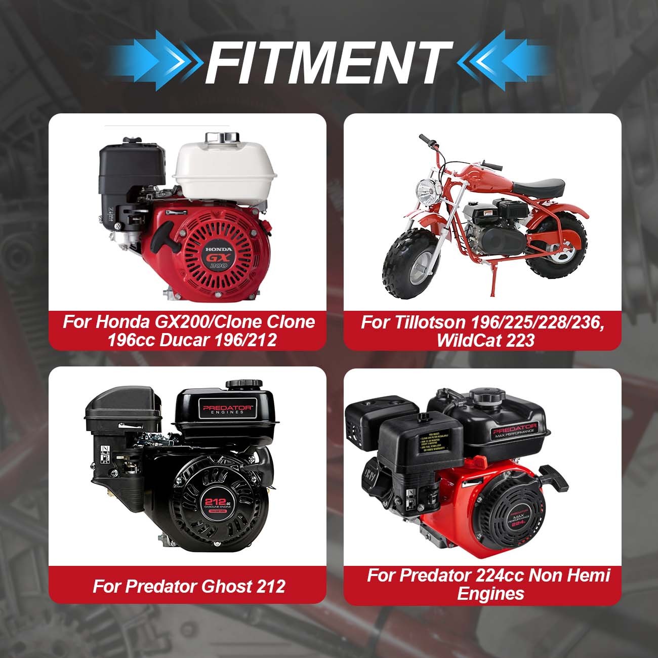 Ultra-Light Flywheel For Predator 224cc Non Hemi Engines 32 Degrees BTDC