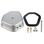 Valve Cover Kit Billet Aluminum Sandblasted Silver Oxide For GX390 Predator 420