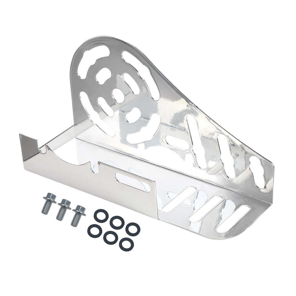 Bright Silver Chain Guard Clutch Cover For Predator 212 196cc Honda GX160 GX200