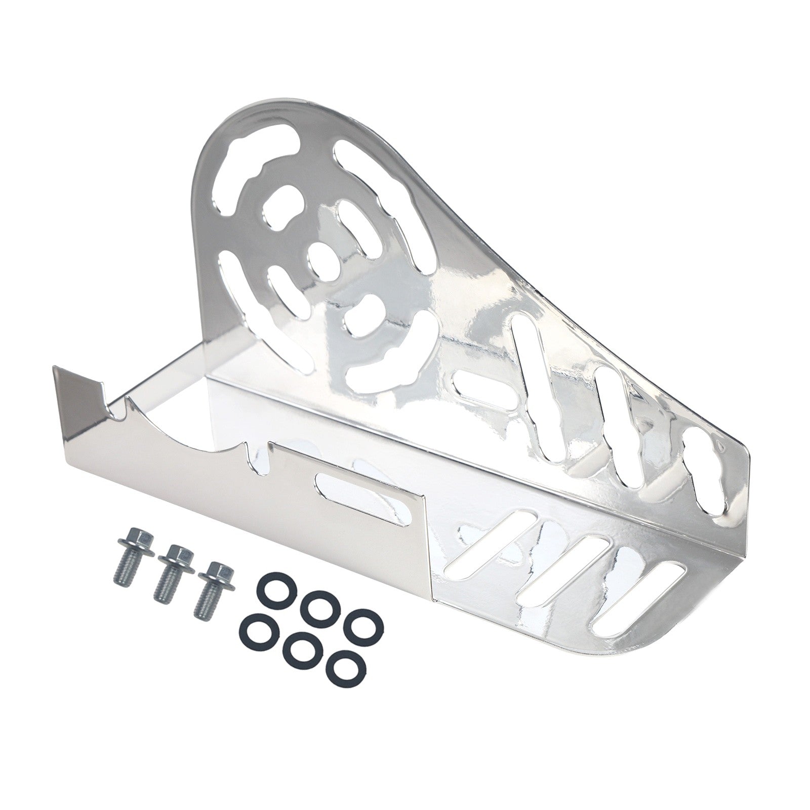 Bright Silver Chain Guard Clutch Cover For Predator 212 196cc Honda GX160 GX200
