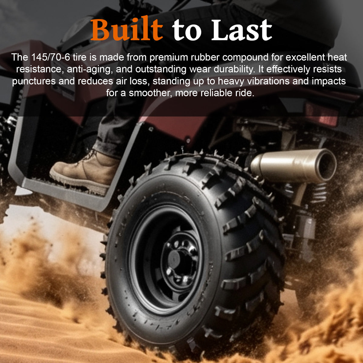 145/70-6 Tires Tubeless for Coleman CT100U