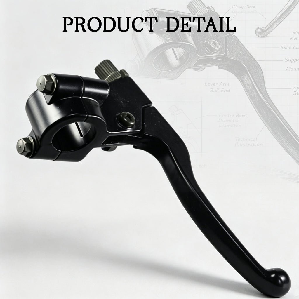 22mm 7/8" Left Brake Handle Clutch Lever Perch for Minibike Pit Dirt Bike
