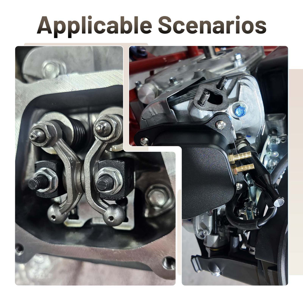 1.3 Ratio Solid cast Racing Shaft Rocker Arm set with billet value cover 26lb race springs for Predator 196cc 212cc 224cc Non Hemi for Honda GX160 GX200 Engine MiniBike Performance Parts