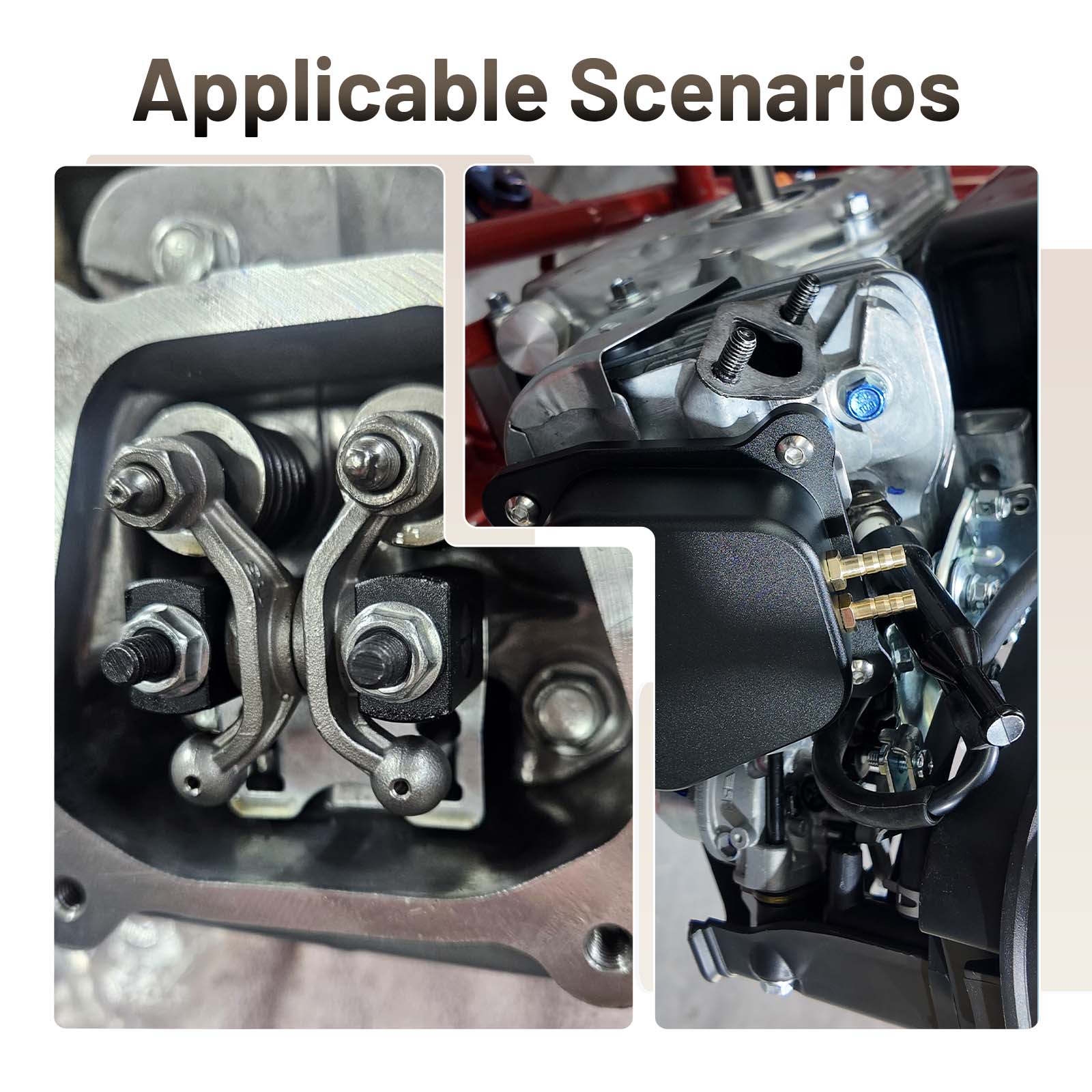 1.3 Ratio Solid cast Racing Shaft Rocker Arm set with billet value cover 26lb race springs for Predator 196cc 212cc 224cc Non Hemi for Honda GX160 GX200 Engine MiniBike Performance Parts