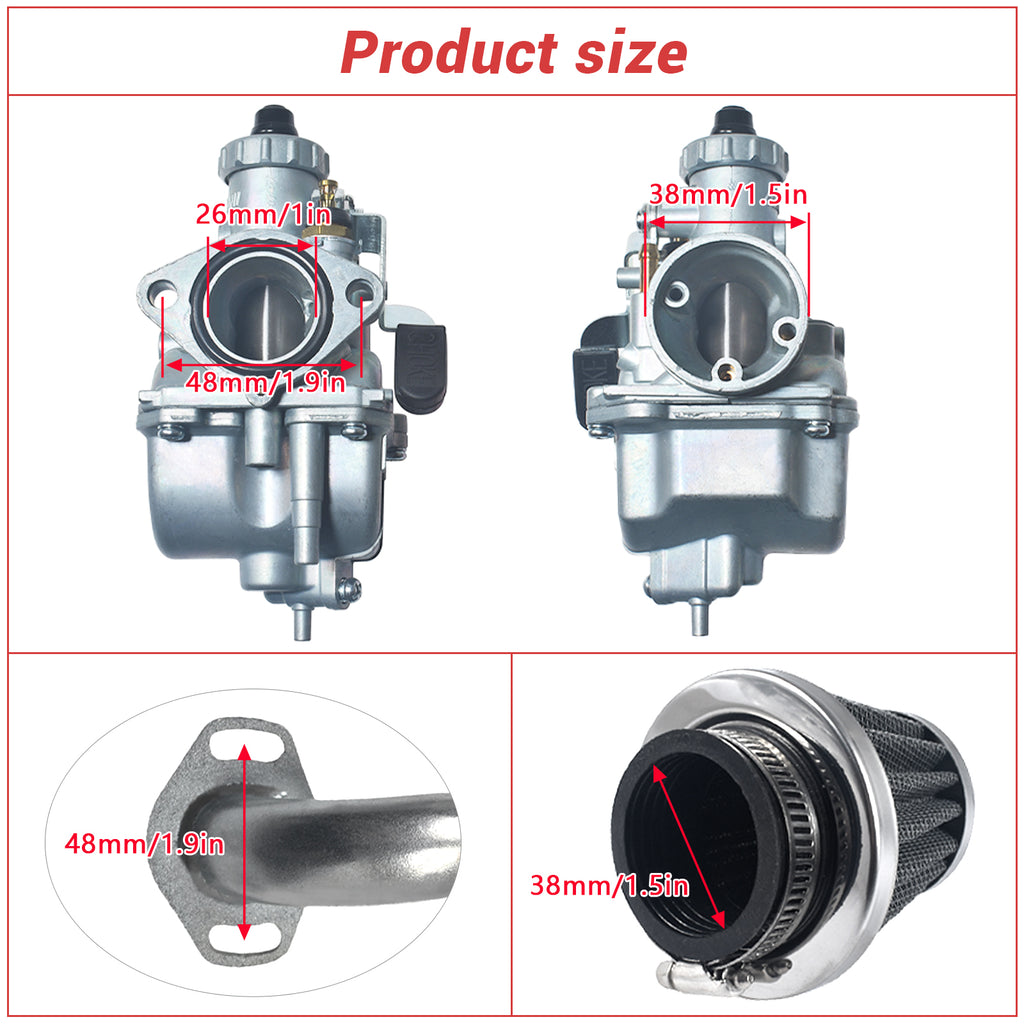 VM22 Inverted Manifold Carburetor For Honda Gx160 GX200 Engine CT200U BT200X