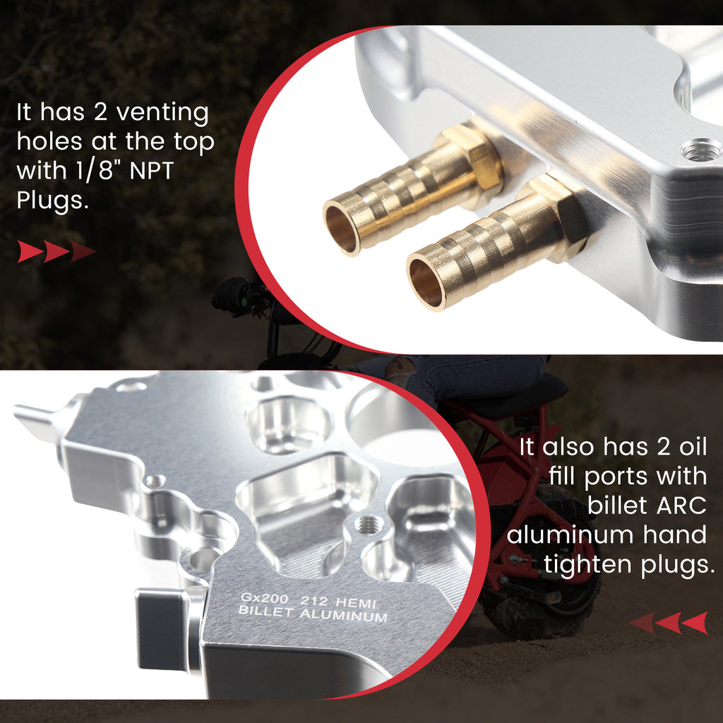 Dual Bearing Billet Crankcase Side cover Hemi