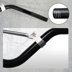 7/8" 22mm Dirt Pit Bike Handlebars with Crossbar & Foam Pad Black