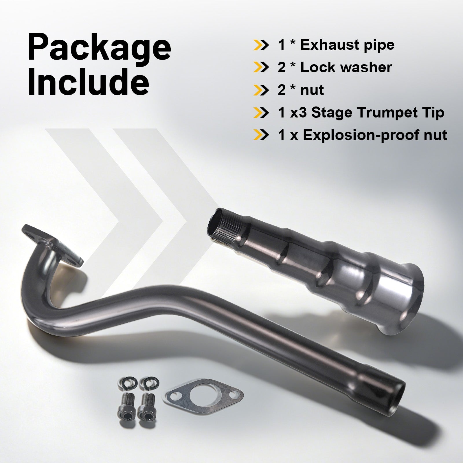 5 Stage Exhaust tip Central long Exhaust Pipe