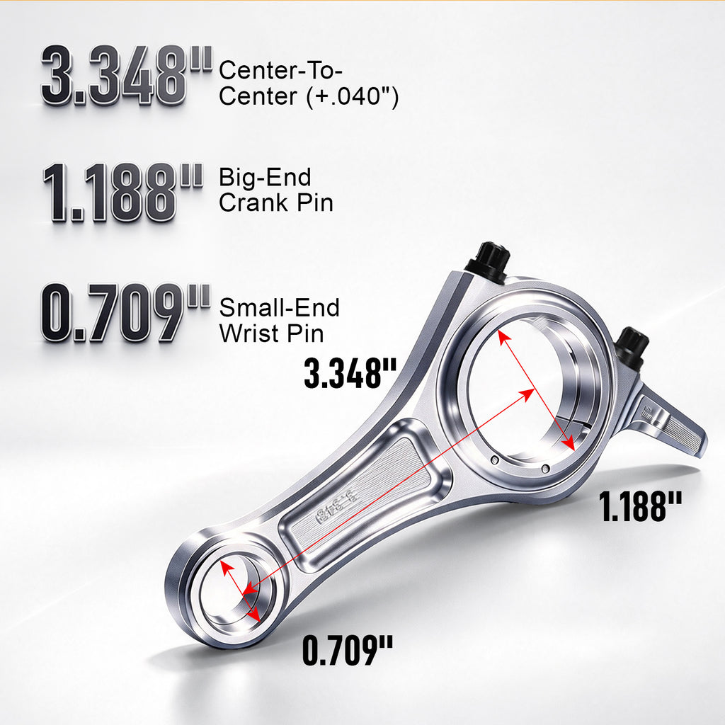 Billet Aluminum Connecting Rod (3.348") For Predator 212cc Hemi & Non-Hemi