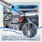 Exhaust Pipe female thread With Muffler For Predator 196cc 212cc for GX160 GX200 Engine for Coleman Bt200x Go Kart Mini Bike Performance Parts Silver