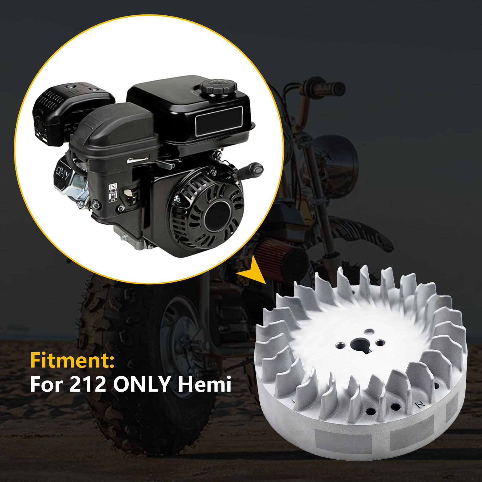 Hemi Predator 212cc Bullet Proof 10k Performance Flywheel