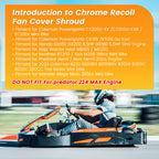 Recoil Fan Cover For Predator 212cc For Honda GX160 GX200 For Coleman CT200U BT200X For Tillotson Hisun Clone 196cc Engine For KT196 Go Kart Mini Bike Gold