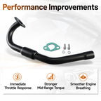 Exhaust Pipe For Predator 212cc Mini Bike Go Kart