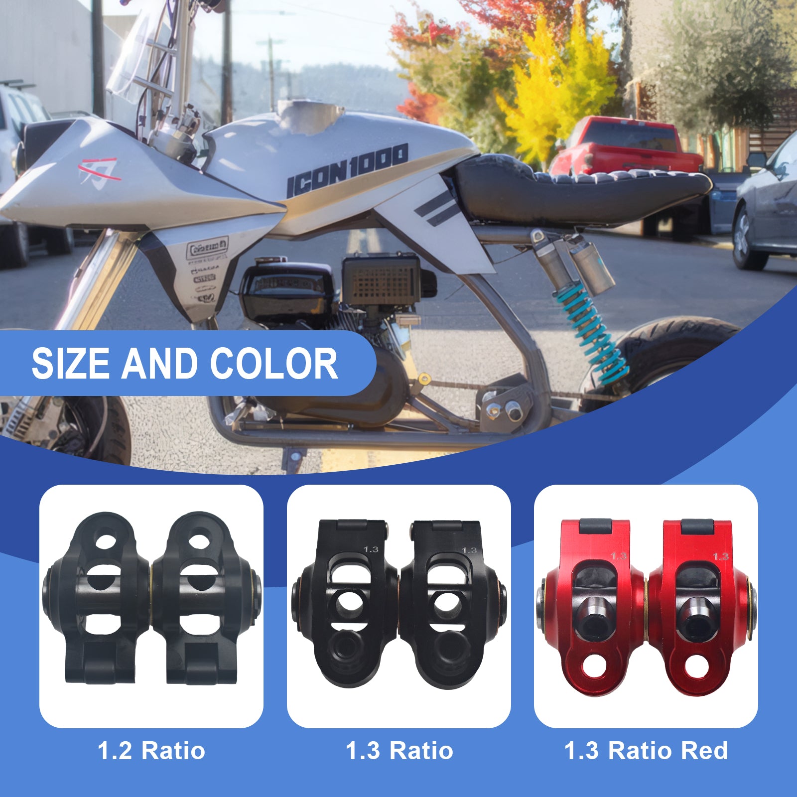 Ultra-Light 1.3 Ratio /1.2 Ratio Roller Rockers  Predator 212 224 Non-Hemi