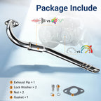 Central 98cc Exhaust Pipe For FRP GMB100 Coleman CT100U