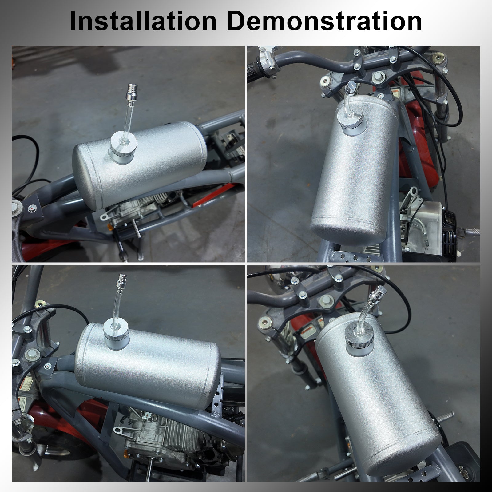 10" x 4.5" Aluminum Fuel Tank for 196cc/212cc Mini Bikes & Go Karts