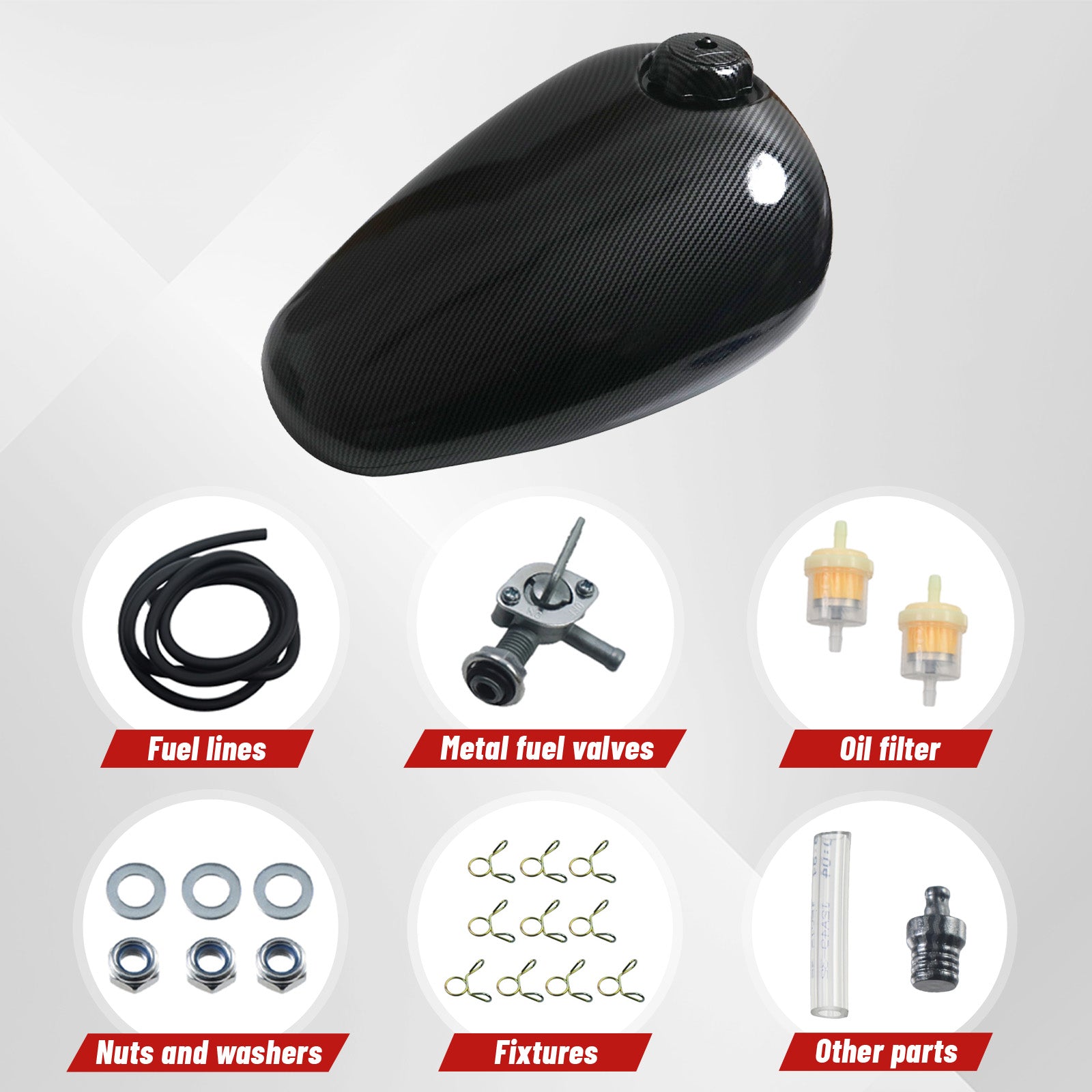 5.5L Fuel Tank for Coleman CT200U-EX Axis M200 196cc Mini Bikes