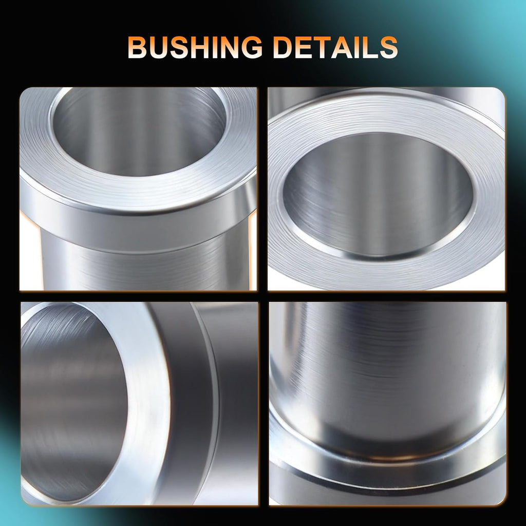 4 Pack 5/8" to 12mm Adapter Sleeve Bearing Reducer Bushing for Mini Bike Axle - Aluminum Alloy