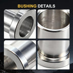 4 Pack 5/8" to 12mm Adapter Sleeve Bearing Reducer Bushing for Mini Bike Axle - Galvanized Iron