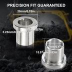 4 Pack 5/8" to 12mm Adapter Sleeve Bearing Reducer Bushing for Mini Bike Axle - Galvanized Iron