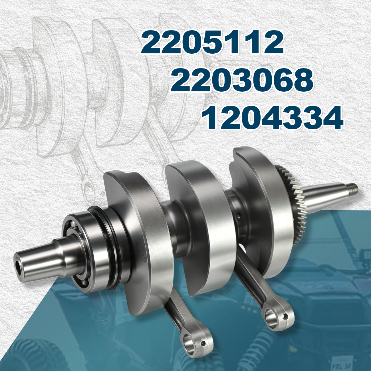 Polaris RZR 800 Crankshaft Crank 2205112