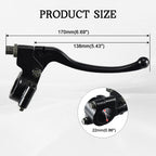 22mm 7/8" Left Brake Handle Clutch Lever Perch for Minibike Pit Dirt Bike