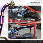 Exhaust Pipe with Cavity For Predator 79cc 98cc  Coleman CT100U
