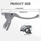 22mm 7/8" Left Brake Handle Clutch Lever Perch for Minibike Pit Dirt Bike