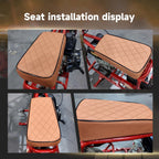 Brown Diamond-Stitch Mini Bike Seat CT100U 79-100cc