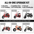 7/8 Mini Bike Handlebars 14" Ape Hanger