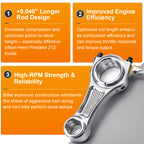 Billet Aluminum Connecting Rod (3.348") For Predator 212cc Hemi & Non-Hemi