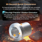 4 Pack 5/8" to 12mm Adapter Sleeve Bearing Reducer Bushing for Mini Bike Axle - Aluminum Alloy