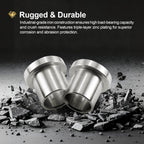 4 Pack 5/8" to 12mm Adapter Sleeve Bearing Reducer Bushing for Mini Bike Axle - Galvanized Iron