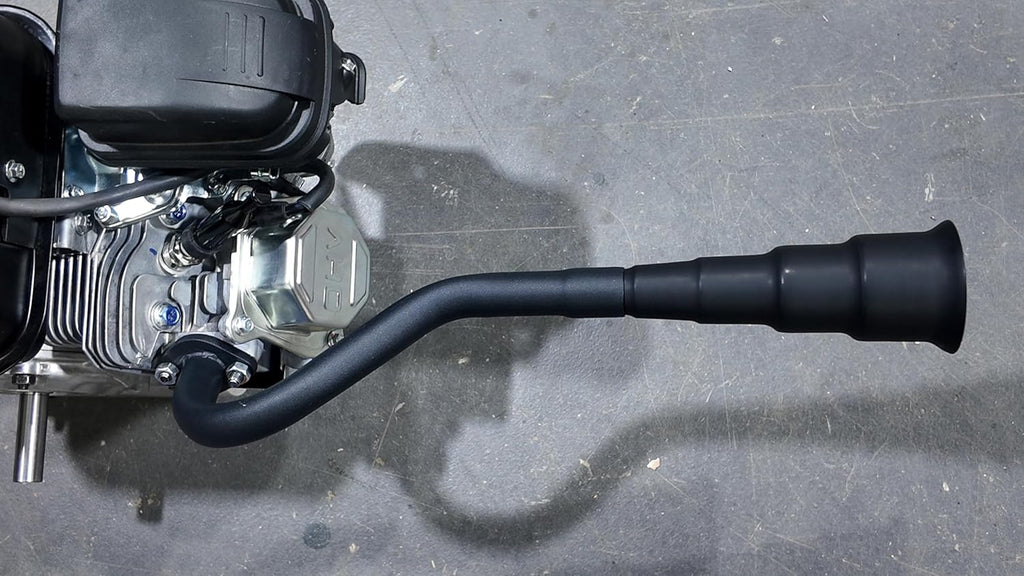 212cc Exhaust Trumpet Pipe for Predator 212 196cc Non Hemi Engine Fit Coleman Powersports KT196 Trailmaster XRX XRS Hammerhead 80T Yerf Dog Manco Tillotson GX200 Go Kart Performance Parts Black