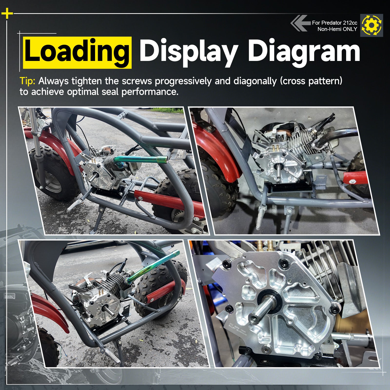 Dual Bearing Billet Side Cover Non-Hemi